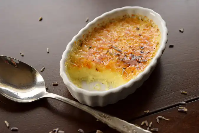 French Lavender Crème Brûlée Recipe