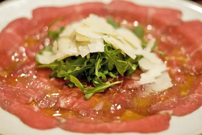 Beef Carpaccio with Parmesan and Rocket