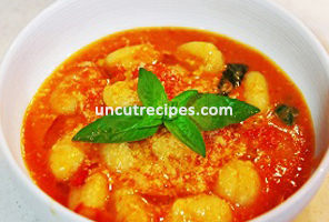 Italian Ovenless Gnocchi alla Sorrentina with Fresh Tomato Sauce Recipe