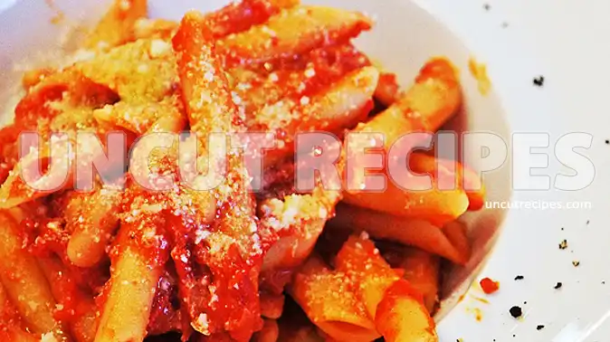 Pasta with Tomato Bean Sauce