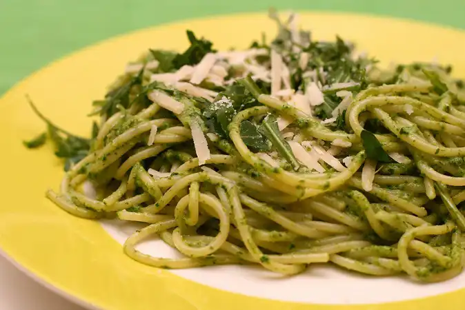 Rocket Pesto Spaghetti