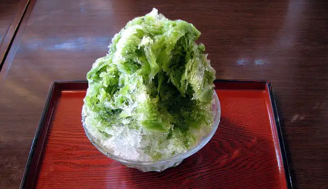 Japanese Green Tea Kakigori Recipe ( かき氷 )