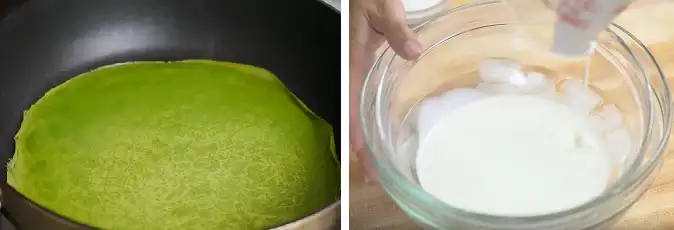 Japanese Matcha Mille Crepe Cake Recipe ( 抹茶ミルクレープケーキ ) - 02