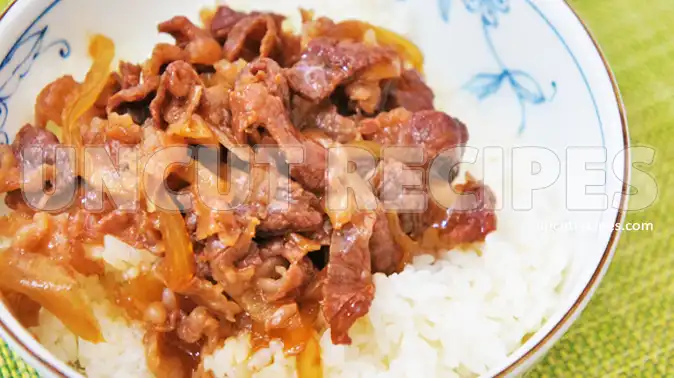 Japanese Simple Gyudon Recipe ( 牛丼 )
