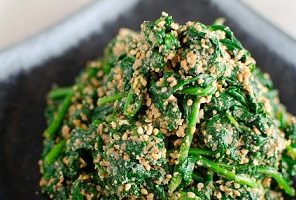 Japanese Spinach Gomae ( ほうれん草の胡麻和え ) Recipe