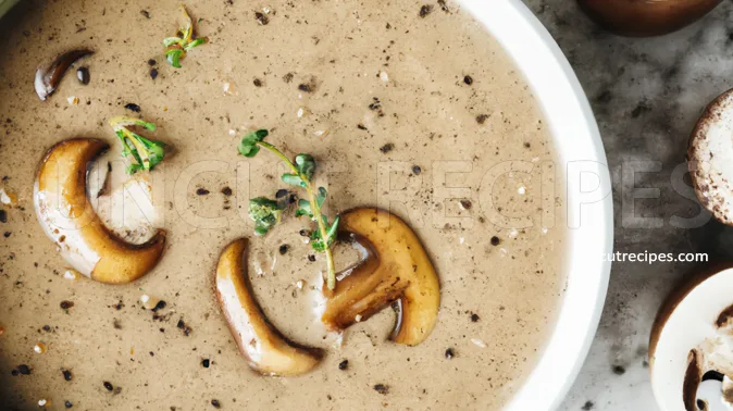 Roasted Mushroom Soup Recipe Roasted Mushroom Soup Recipe