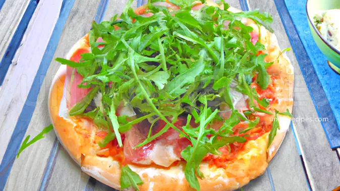 Pizza with Prosciutto and Rocket Recipe - 02 Pizza with Prosciutto and Rocket Recipe - 02