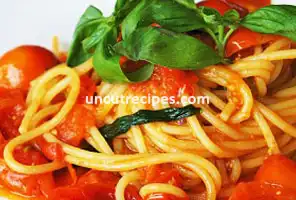 Spaghettoni with Fresh Tomatoes Recipe