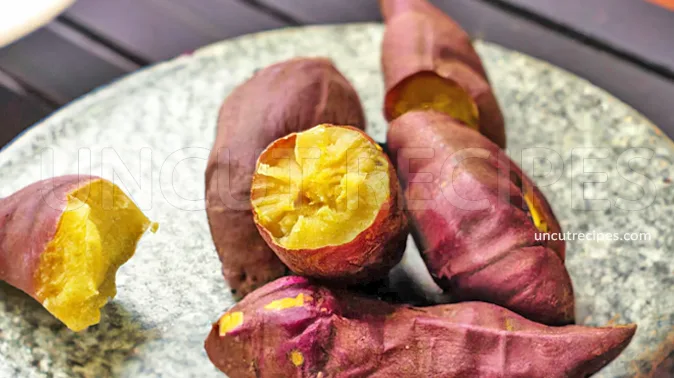 Baked Japanese Sweet Potatoes Recipe ( Yaki Imo 焼き芋 ) - 02 Baked Japanese Sweet Potatoes Recipe ( Yaki Imo 焼き芋 ) - 02