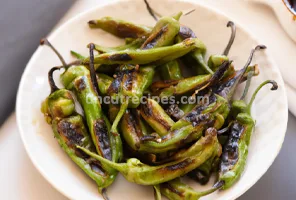 Blistered Shishito Peppers with Ginger Soy Sauce Recipe