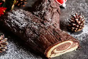 Buche de Noel Recipe (ログ クリスマス ケーキ)