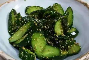 Cucumber with Sesame Seeds Recipe (きゅうりのごま和え)
