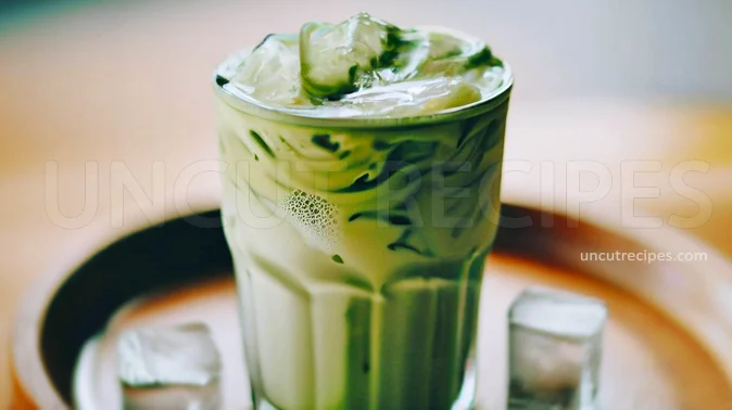 Iced Matcha Latte Recipe (アイス抹茶ラテ) - 02