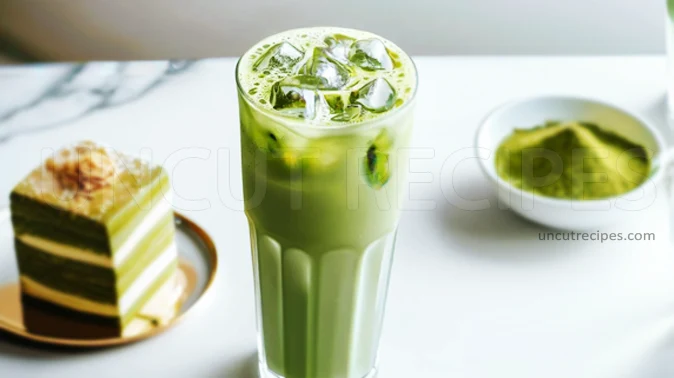 Iced Matcha Latte Recipe (アイス抹茶ラテ) - 03