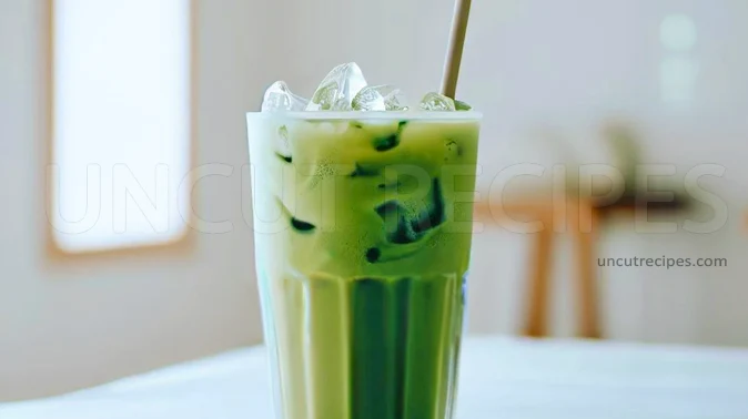 Iced Matcha Latte Recipe (アイス抹茶ラテ) - 04