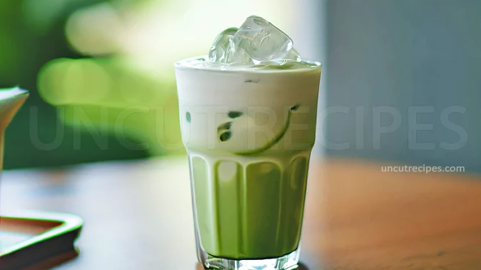Iced Matcha Latte Recipe (アイス抹茶ラテ)