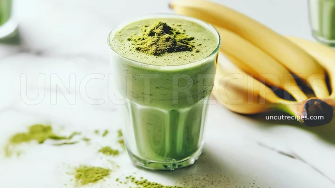 Matcha Smoothie Recipe (抹茶スムージー) - 02 Matcha Smoothie Recipe (抹茶スムージー) - 02