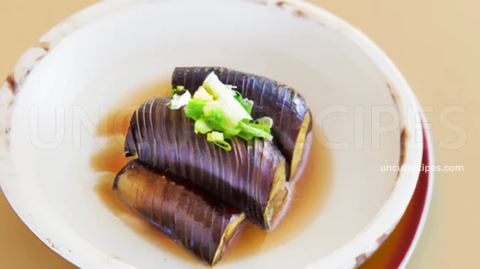 Nasu Nibitashi Recipe - Braised Eggplants Recipe ( 茄子煮浸し ) - 02