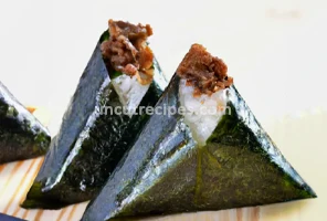 Onigiri with Beef Shigureni Recipe