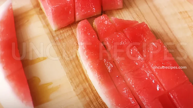 Pickled Watermelon Rind Recipe ( スイカの漬物 ) - 03