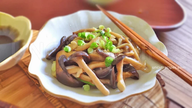Sauteed Mushrooms with Soy Butter Sauce Recipe ( きのこのバター醤油炒め ) - 02