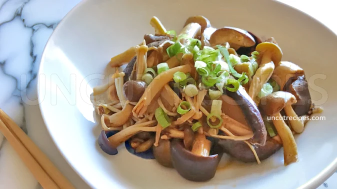 Sauteed Mushrooms with Soy Butter Sauce Recipe ( きのこのバター醤油炒め )