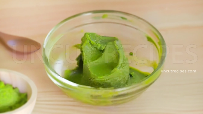 White Mochi with Matcha Filling Recipe ( 抹茶大福 ) - 04 White Mochi with Matcha Filling Recipe ( 抹茶大福 ) - 04